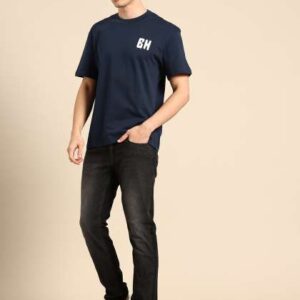being human brand logo printed dropshoulder sleeve