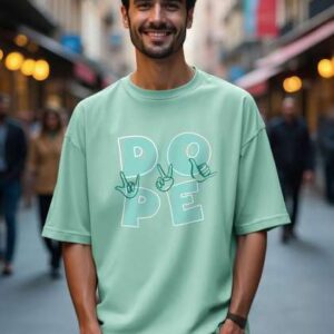 bewakoof men typography printed round neck pure co
