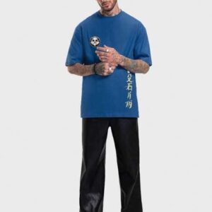 bewakoof stoned panda graphic printed oversized ts