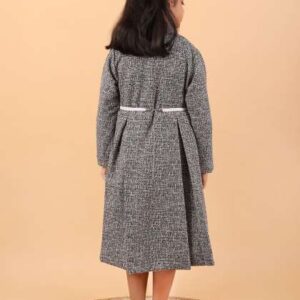 calyx clothing girls checked coated aline dress