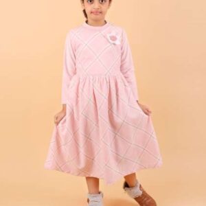 calyx clothing girls checked fit flare cotton dre