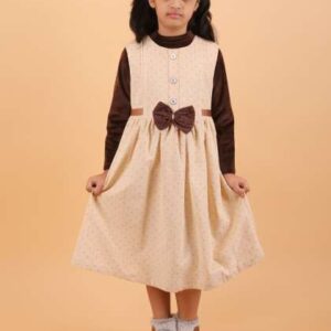 calyx clothing girls polka dot printed cotton fit