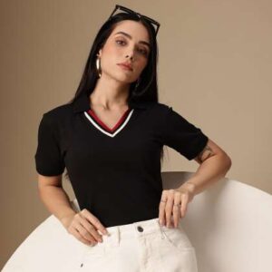 chemistry polo collar pure cotton tshirt
