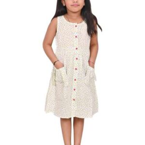 cloth bites girls floral printed aline dress