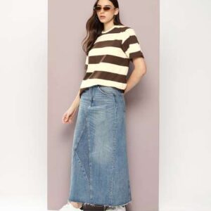 dillinger women short sleeve oversized yarn dyed t
