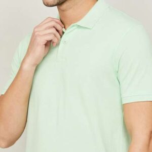 fame forever by lifestyle men green polo collar ts