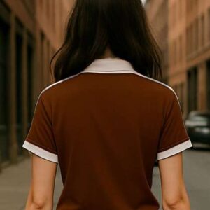 genzy relaxed fit colourblocked short sleeves polo