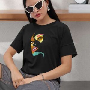 hellcat women graphic printed round neck cotton ts