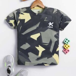 hrx by hrithik roshan boys printed rapid dry sport
