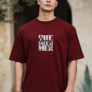 nobero men typography printed round neck cotton ov