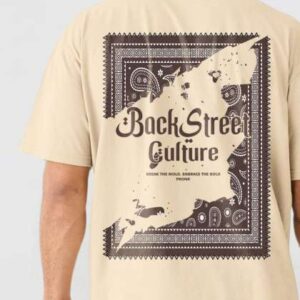 pronk men printed raw edge tshirt