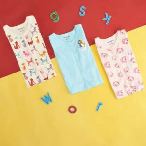 pantaloons baby infant girls pack of 3 graphic pri