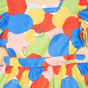 pantaloons junior girls cotton puff sleeve fit fl