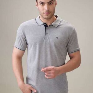 status quo men brand logo polo collar regular fit
