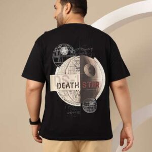 sztori plus size graphic printed dropshoulder slee