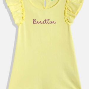 united colors of benetton girls printed flutter sl