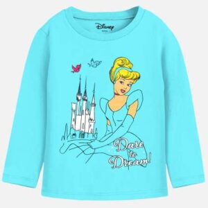 yk disney girls pack of 3 blue yellow printed tsh